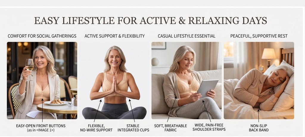 📢👙LAST DAY SPECIAL PRICE⚡CloudComfort™ Front-Button Cotton Bra – Breathable • Wire-Free • All-Day Support • Non-Padded & Skin-Friendly 🌿