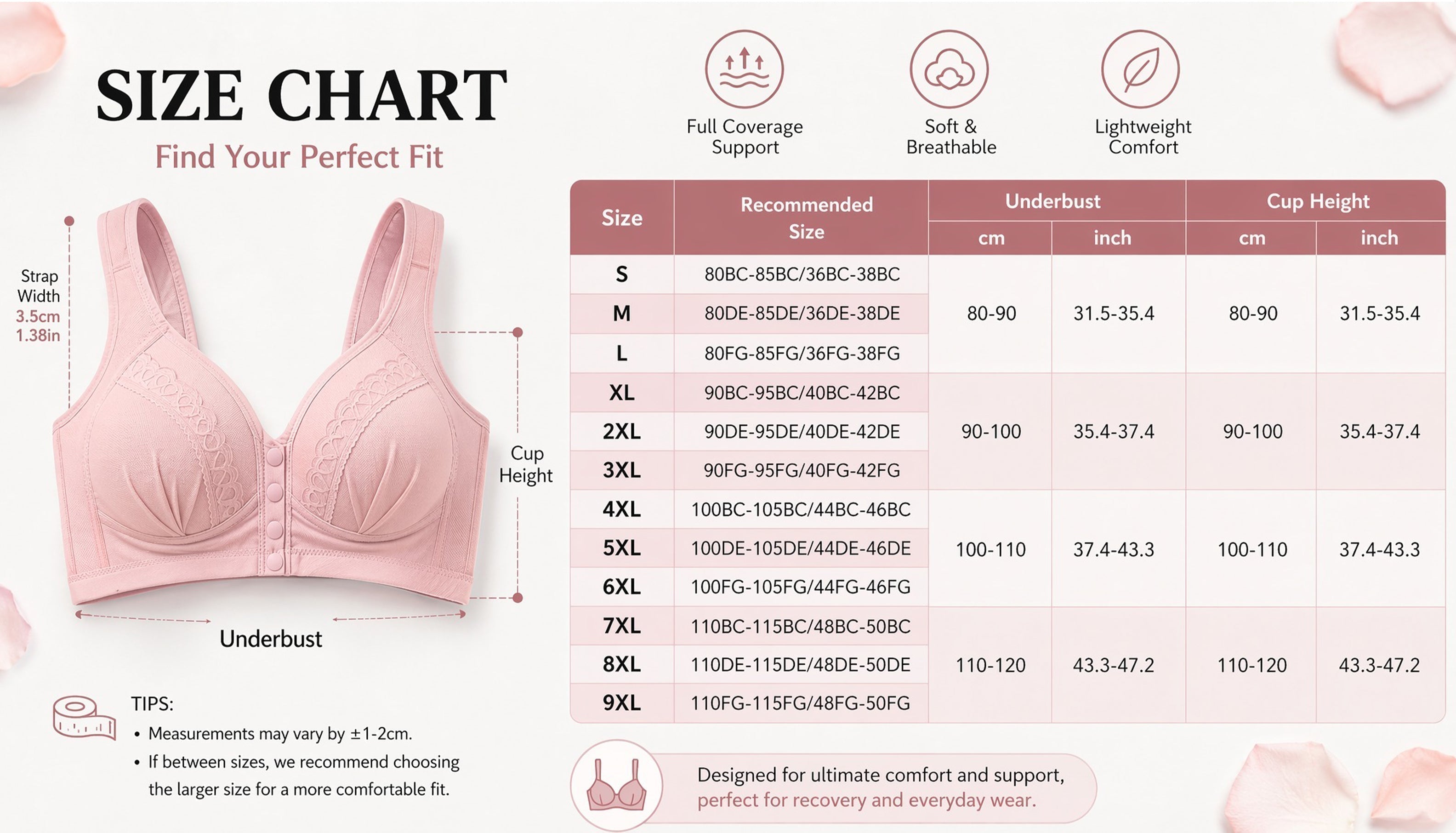 📢👙LAST DAY SPECIAL PRICE⚡CloudComfort™ Front-Button Cotton Bra – Breathable • Wire-Free • All-Day Support • Non-Padded & Skin-Friendly 🌿