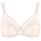 💞50K+ SOLD!👙HSIA Enchante Floral Lace Plus Size Underwire Unlined Unpadded Minimizer Full Coverage Bra Women's Wear Comfortable Breathable Mesh Cup