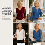 Women's Casual Lace Long-Sleeved V-Neck Top