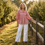 ⌛Limited-Time Offer-Women's Casual Gingham Print Top