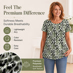 👚Women's Casual Printed Round Neck Short Sleeve Top