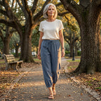 💎 2026 New Women's Summer Cotton Linen Wide-Leg Pants – Breathable, Wrinkle-Free & Relaxed Fit 🍃