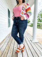 💗Hot Promotion 50% Off💗Tummy Control Cuffed Slim Fit Jeans