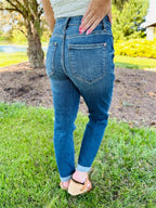 💗Hot Promotion 50% Off💗Tummy Control Cuffed Slim Fit Jeans