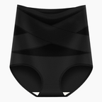 Plus-Size High-Waist Cross Tummy Control Panties