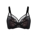 💞50K+ SOLD!👙HSIA Enchante Floral Lace Plus Size Underwire Unlined Unpadded Minimizer Full Coverage Bra Women's Wear Comfortable Breathable Mesh Cup