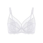 💞50K+ SOLD!👙HSIA Enchante Floral Lace Plus Size Underwire Unlined Unpadded Minimizer Full Coverage Bra Women's Wear Comfortable Breathable Mesh Cup