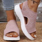 ⏳Time-Limited Special⏰Women's Breathable Knit Platform Sandals
