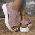 ⏳Time-Limited Special⏰Women's Breathable Knit Platform Sandals