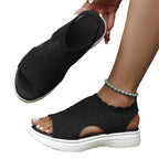 ⏳Time-Limited Special⏰Women's Breathable Knit Platform Sandals