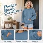 Women's Casual Oversized Crewneck Sweatshirt 👕 Cosy, Roomie & Made for Laid-Back Days ✨