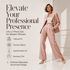 ⌛Limited-Time Offer-Women's Casual Blazer & Trousers 2-Piece Suit