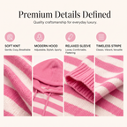 ✨🛍️Fresh Drop - Casual Hooded Pullover with Stripes – Easy Style for Coffee Runs or Relaxed Days