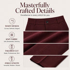 Women's High Waisted Cropped Suit Pants