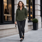 Women's Quarter Zip Pullover Sweater