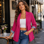 📢📢LIMITED-TIME 50% OFF!!☀️🧥New Arrivals - Sleek Cardigan Blazer – Soft Drape & Versatile Styling from Office to Evening