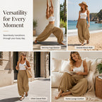🌸Hot Sale 50% OFF💖Women's Casual Smocked Waist Harem Pants