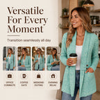 🧥Seasonal Style - Double-Breasted Cardigan – Lightweight Comfort & Effortless Layering for Cool Days