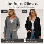 🌸 2026 Fall New Arrival ✨Mid-Length Knit Cardigan With Pockets