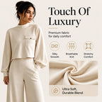 ✨ Effortless Comfort | Women's Cropped Top & Wide-Leg Pants 2-Piece Set✈️Free Shipping