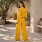 🍂Women Casual Two-Piece Pants Set – Chic Wide-Leg Two-Piece Outfit For Cosy Everyday Style🤍