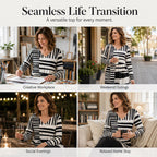 🍁New Fall Collection-Women's Loose Digital Print Round Neck T-Shirt Short Sleeve Casual Top