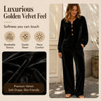 Women's Casual Velvet 2-Piece Loungewear Set