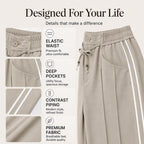 ☀️👖Seasonal Style - High-Rise Drawstring Pants – Breezy Comfort & Easy Pairing for Any Casual Look