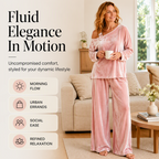 ⭐Women's Off-Shoulder Top & Wide-Leg Pants Set– Effortless Chic Meets Everyday Comfort