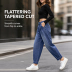 Women's High Waisted Harem Denim Pants