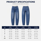 Women's High Waisted Harem Denim Pants