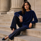👚Seasonal Style - Relaxed Cotton Crew Top – Breezy Comfort & Easy Pairing with Jeans or Leggings