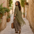 Effortless Elegance Made for Real Life✨A flattering flowy maxi dress with a lightweight cover-up—designed for comfortable confidence from brunch to dinner.