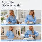 💖Early Autumn’s Sale 50% OFF🧥Women's Hollow Out Slouchy Knit Sweater