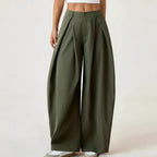 🍂 Women’s Pleated Wide-Leg Pants – Effortless Elegance & Comfortable Autumn Style