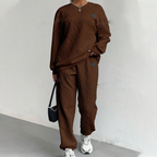 BestSeller🔥 🧵 Cable-knit set with a sweater and pants