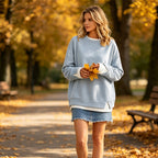 🌻50% OFF FLASH SALE! ✨💗Women's Loose Faux Two-Piece Sweatshirt 