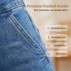 Women's High-Waist Straight-Leg Denim Jeans