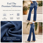 Women's Mid-Rise Stretch Bootcut Jeans