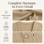 Bestseller🏆🧥 Breathable V-Neck Cardigan – Timeless Silhouette & All-Day Comfort for Every Look
