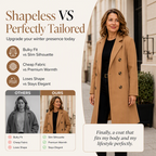 ✨ Timeless Warmth | Women's Double-Breasted Wool-Blend Coat