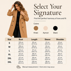 ✨ Timeless Warmth | Women's Double-Breasted Wool-Blend Coat