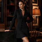 ✨ Elevated Elegance | Women's Tailored Blazer Midi Dress