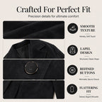 Women's Chic Suede Blazer Jacket