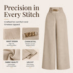 ☁️ All-Day Comfort | Women's Smocked-Waist Wide-Leg Pants