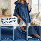 Bestseller🏆🧥 Denim Hoodie – Timeless Silhouette & All-Day Comfort for Every Occasion