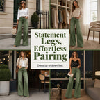 ✨ Flattering Denim Style | Women's Vintage High-Waisted Wide-Leg Jeans