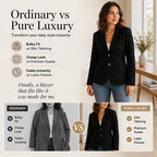 Women’s Chic Suede Slim-Fit Blazer – Elegant Fall Jacket