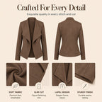 Women's Slim Fit Faux Suede Jacket